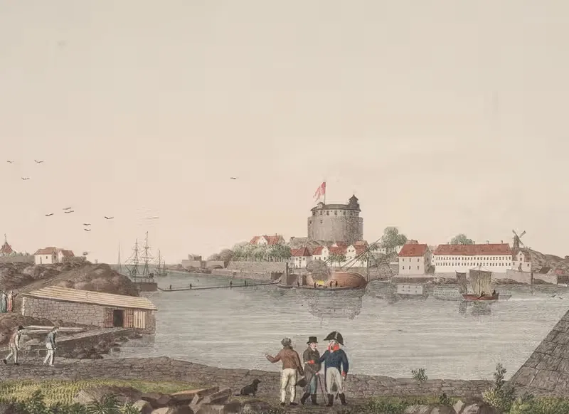 Кристиансё. Южная гавань by Сёрен Л. Ланге, 1818 – 1819 — digital art print download