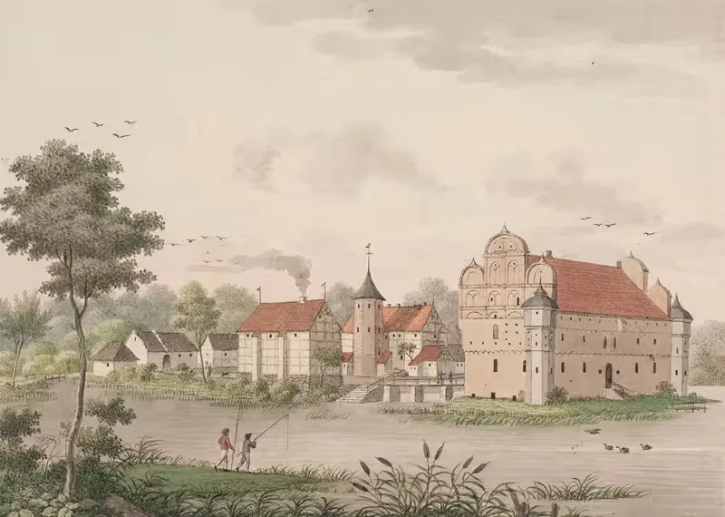 Хесселагаард на Фюне by Сёрен Л. Ланге, 1823 – 1824 — digital art print download
