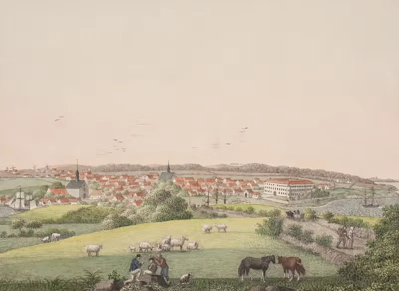 Сёндерборг на острове Альс by Сёрен Л. Ланге, 1819 – 1820 — digital art print download