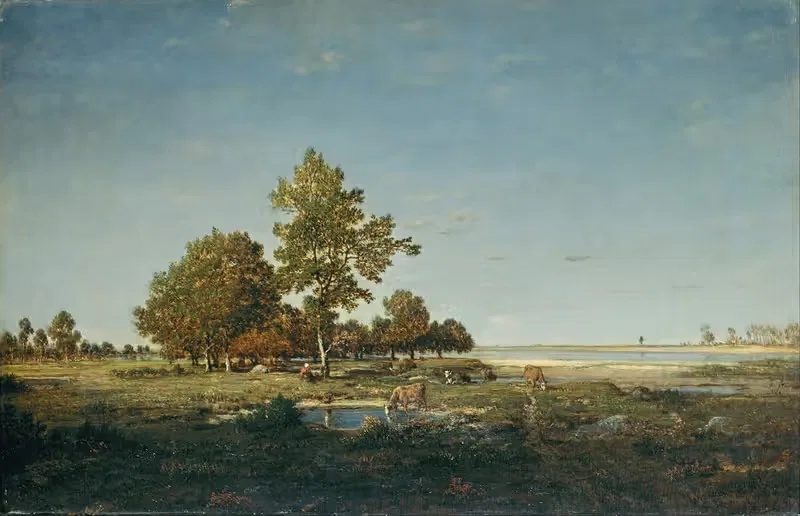 Landscape with a clump of trees — Théodore Rousseau