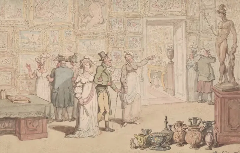 Британский институт 1816 by Томас Роуландсон, 1816 — digital art print download