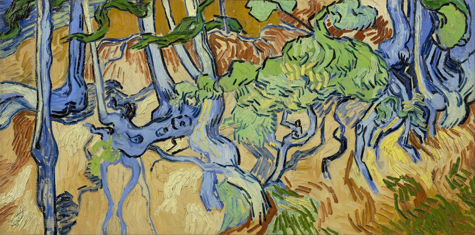 Корни деревьев by Винсент ван Гог — digital art print download