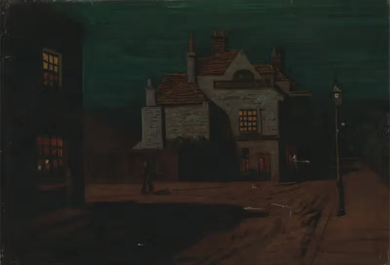 The Black Lion, Chelsea by Night — Walter Greaves
