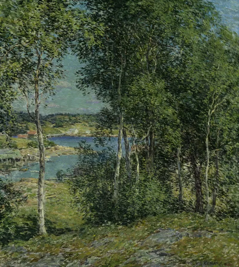 A Family of Birches — Willard Leroy Metcalf