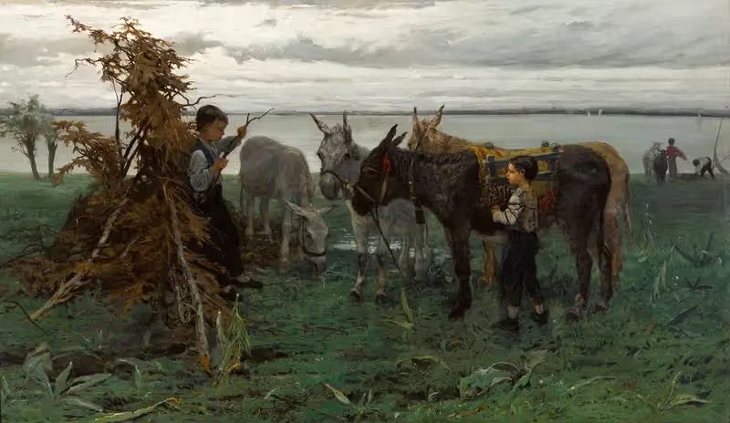 Мальчики, пасущие ослов by Виллем Марис — digital art print download