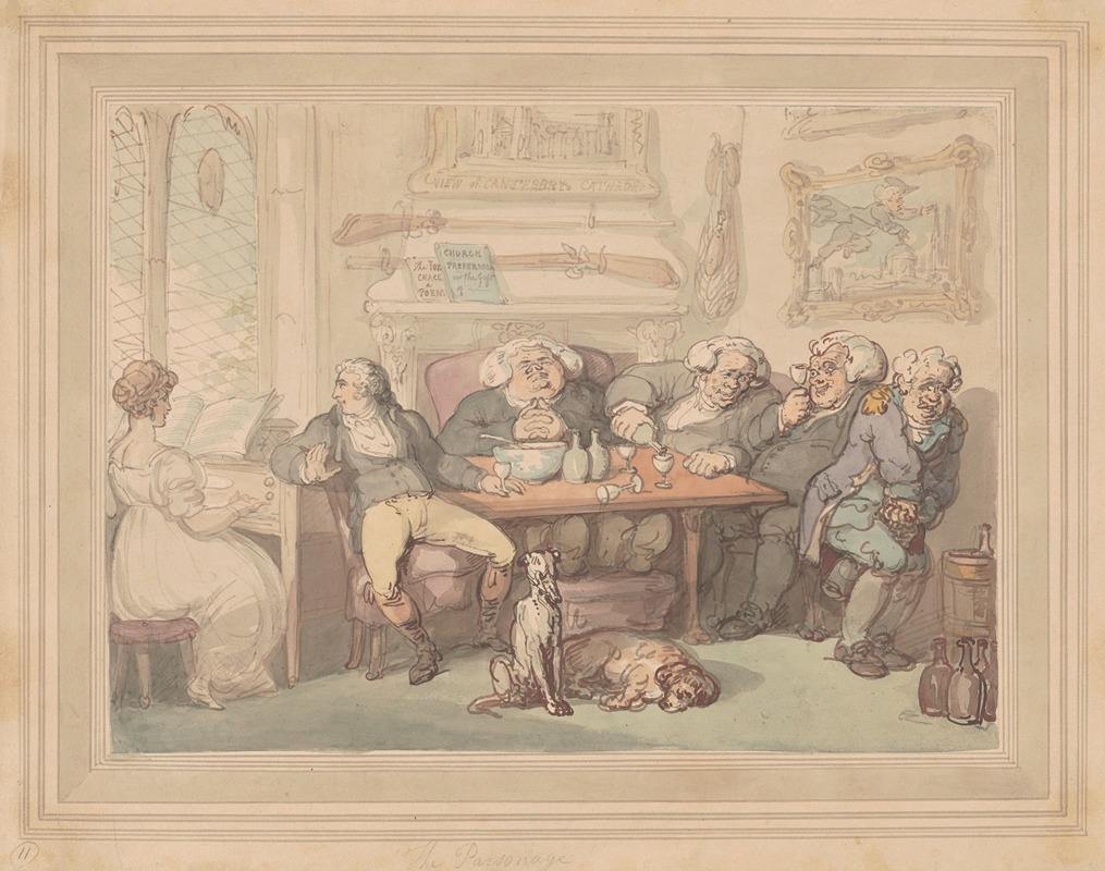 The parsonage by Thomas Rowlandson — digital art print download