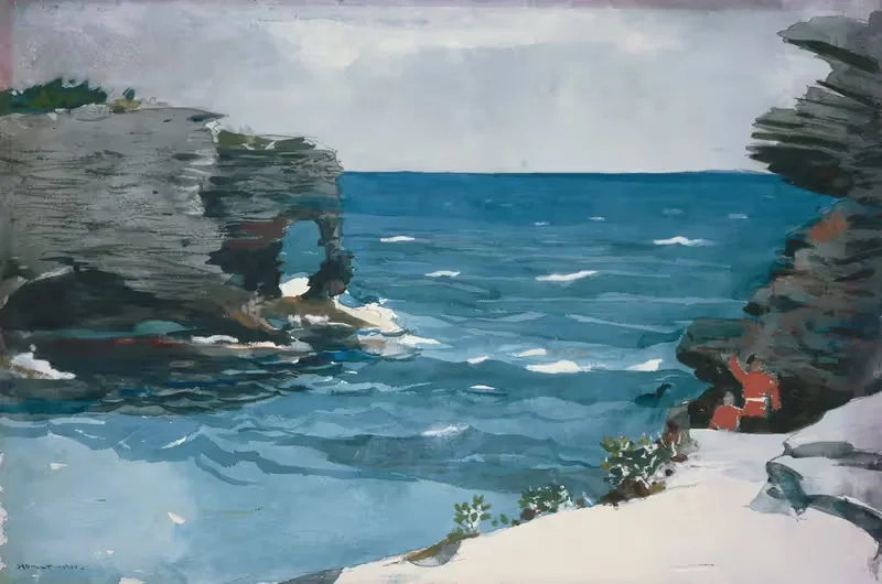 Каменистый берег, Бермуда by Уинслоу Хомер, 1900 — digital art print download