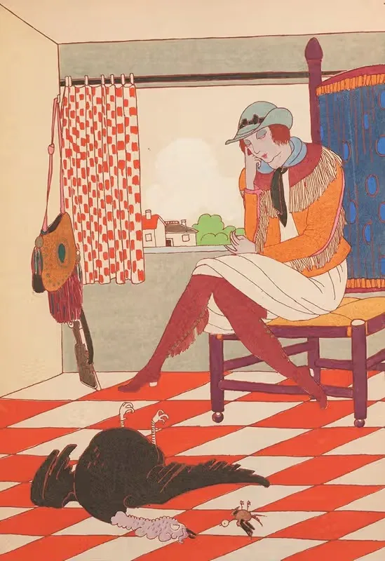 Возвращение с охоты by Шарль Мартен, 1913 — digital art print download