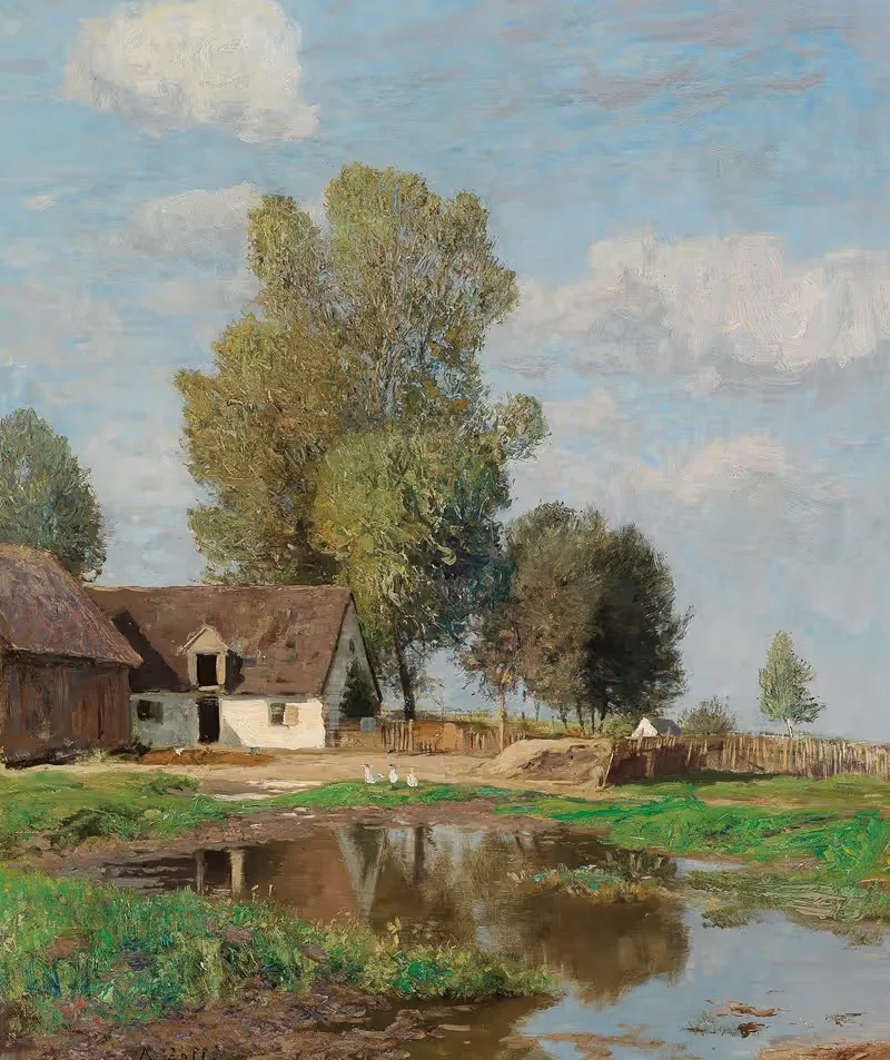 Ländliche Idylle by Alfred Zoff — digital art print download