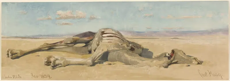 В пустыне by Карл Хааг, 1859 — digital art print download