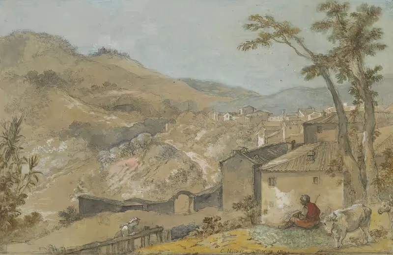Marino and the Alban Hills — Charles-Joseph Natoire