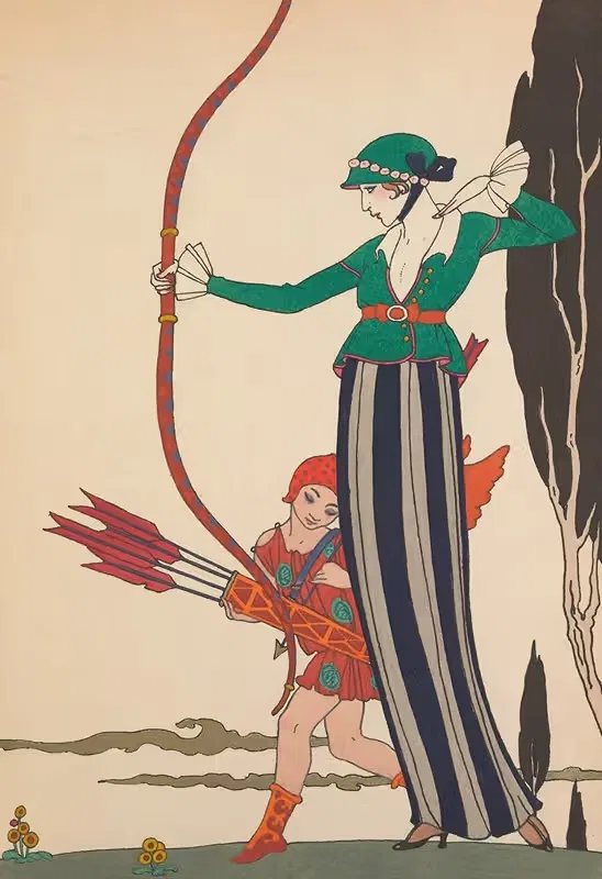 Красная арка by Жорж Барбье, 1914 — digital art print download
