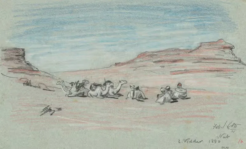 Путешествие по Нилу, № 20 by Элиху Веддер, 1890 — digital art print download