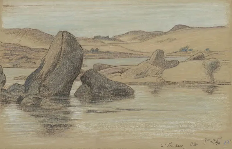 Путешествие по Нилу, № 22 by Элиху Веддер, 1890 — digital art print download