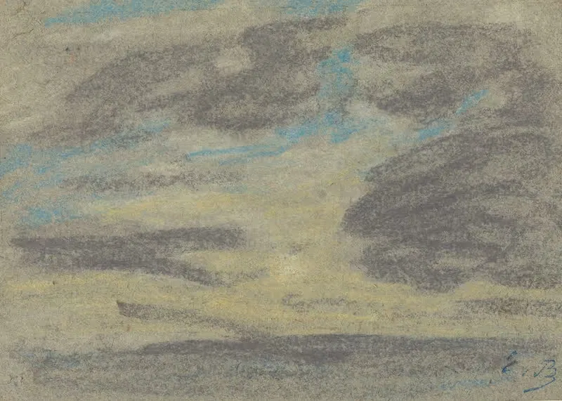 Облака над морем by Южен Буден, 1860-1865 — digital art print download