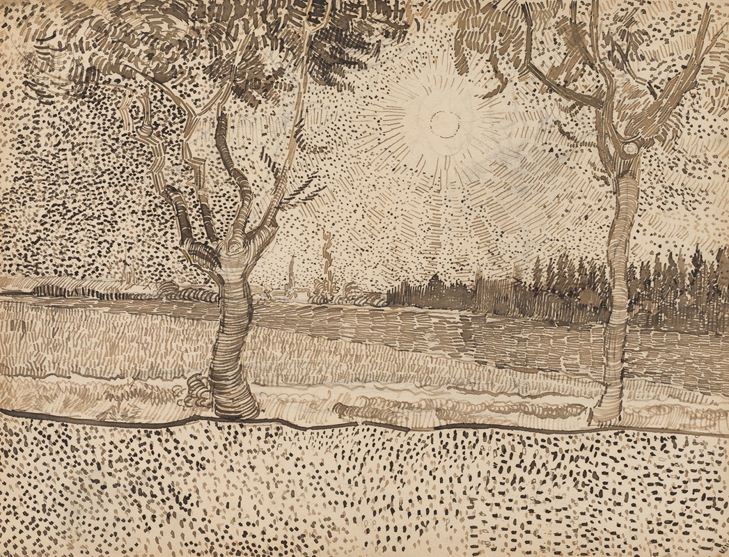 The Road to Tarascon by Винсент ван Гог, 1888 — digital art print download