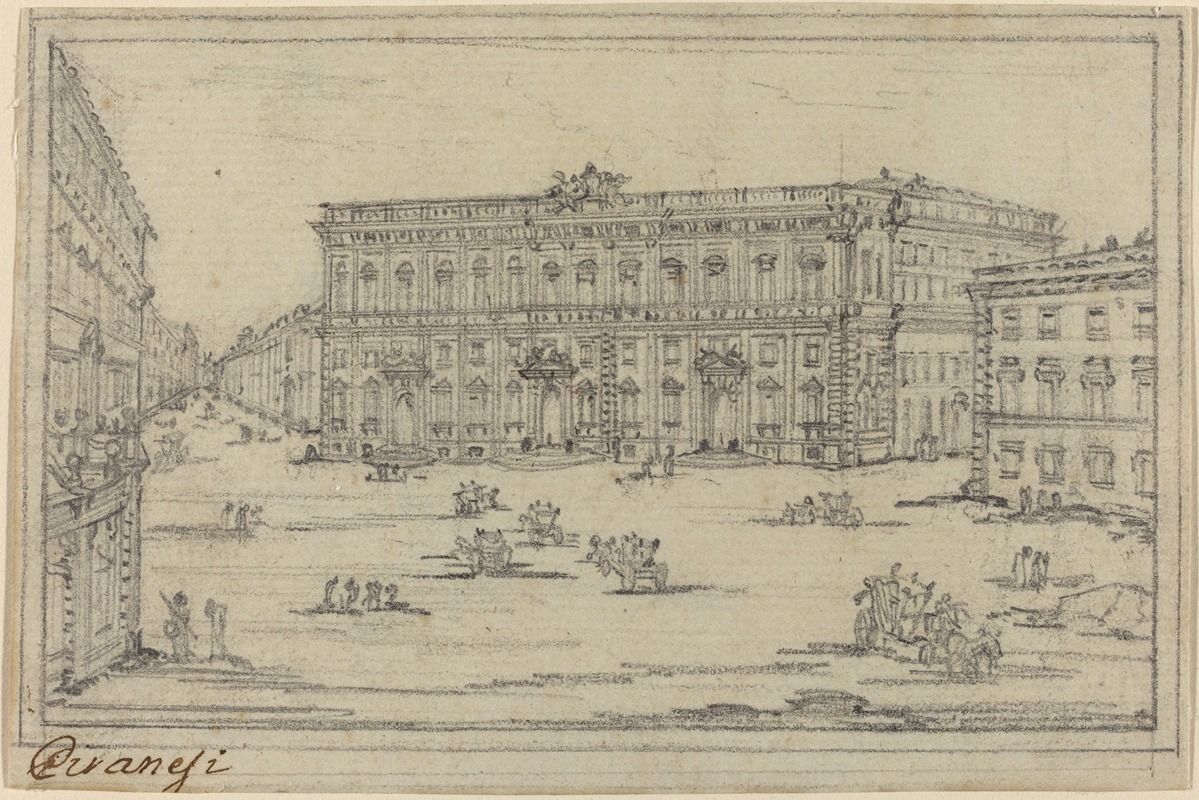Palazzo della Consultà by Francesco Piranesi — digital art print download
