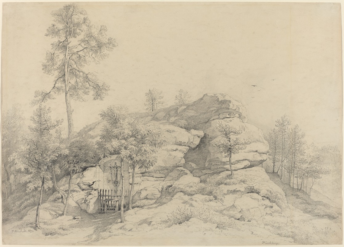 A Wayside Shrine Carved into a Rocky Tor — Friedrich Philipp Reinhold