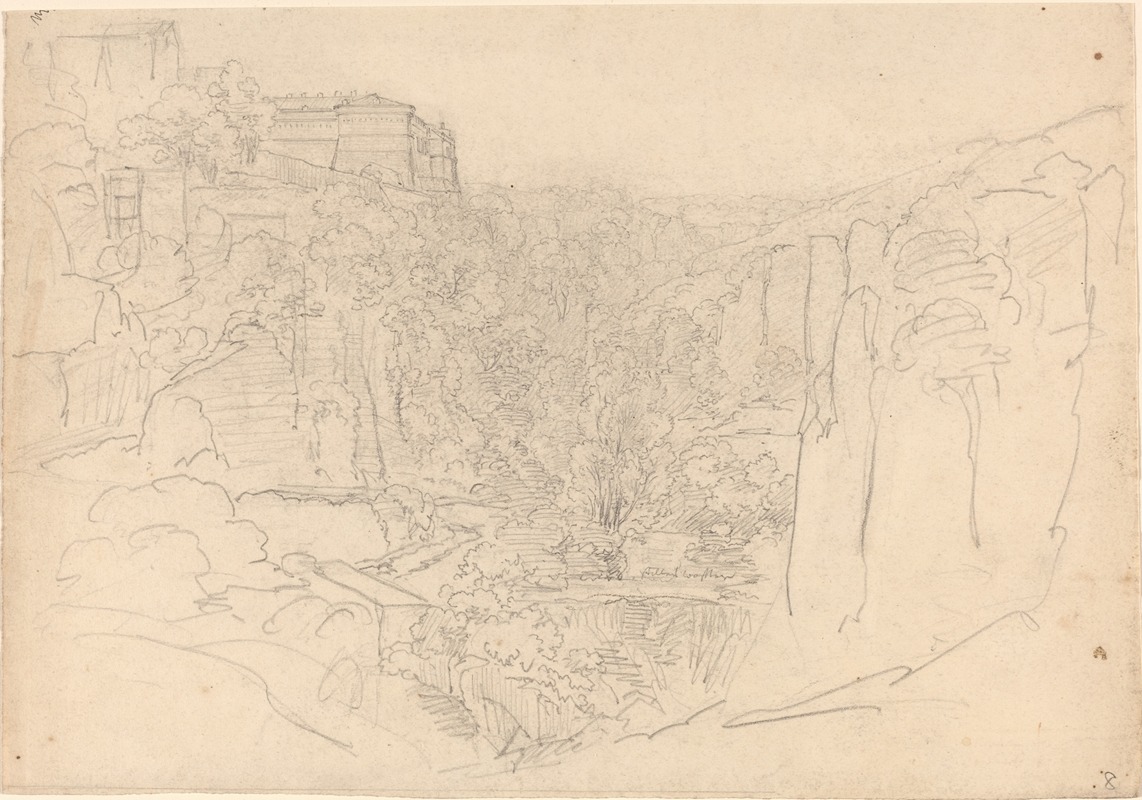 Fortified Castle Above a Narrow Valley — Friedrich Salathé