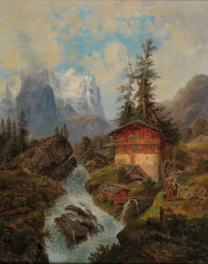 Das Wetterhorn in der Schweiz — Gustav Barbarini