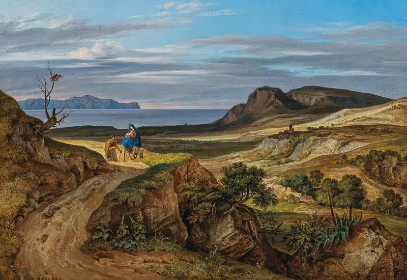 The Flight into Egypt by Heinrich Reinhold — digital art print download