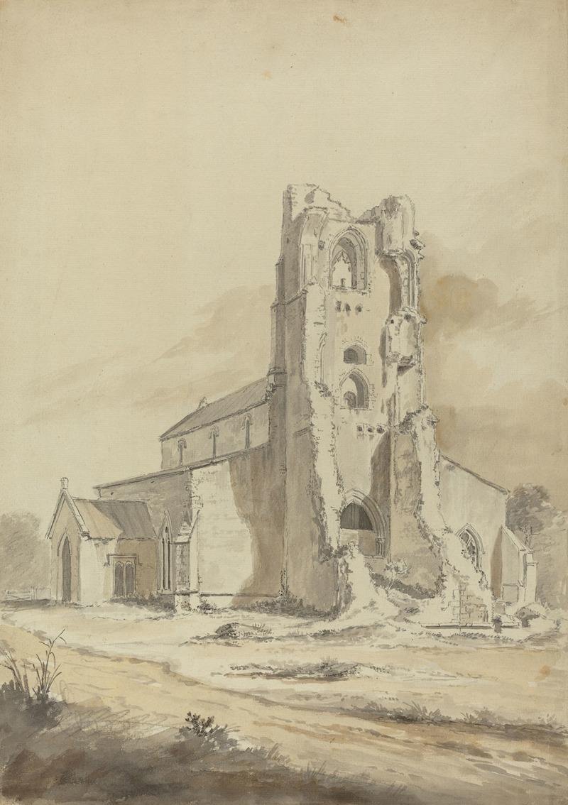 Ruined Church by Хендрик Франс де Корт — digital art print download