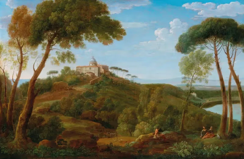 Castel Gandolfo by Henrik Frans van Lint, 1742 — digital art print download