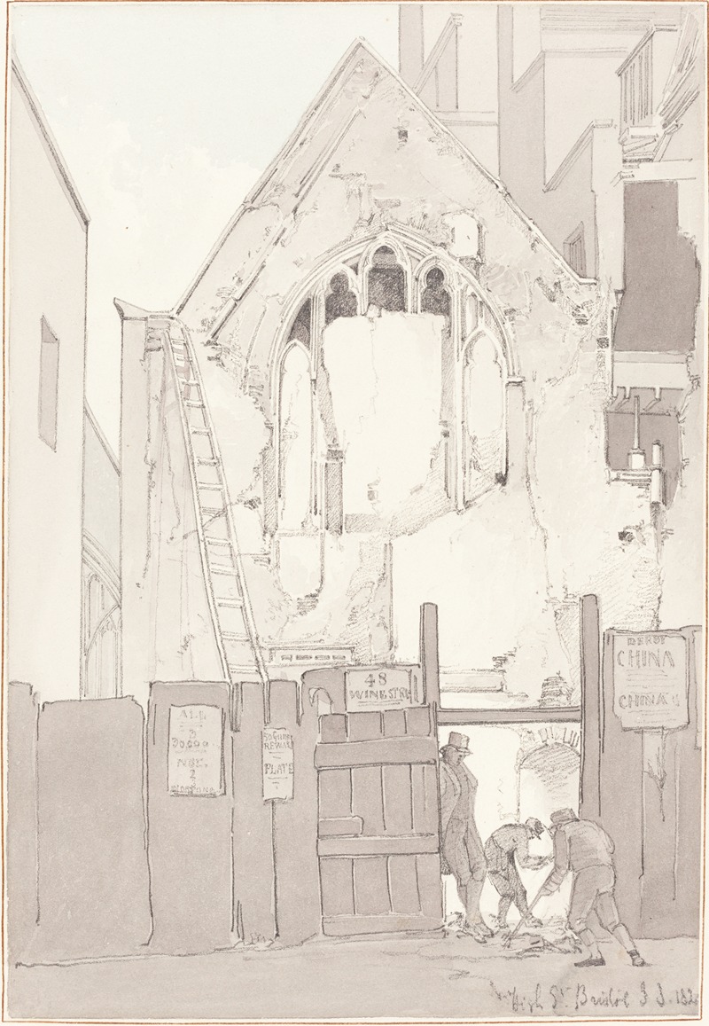 High Street, Bristol by Джеймс Джонсон, 1821 — digital art print download