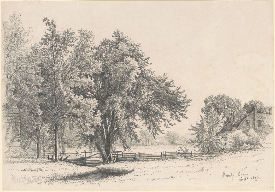 Granby, Connecticut by Джеймс Ренвик Бреворт, 1869 — digital art print download