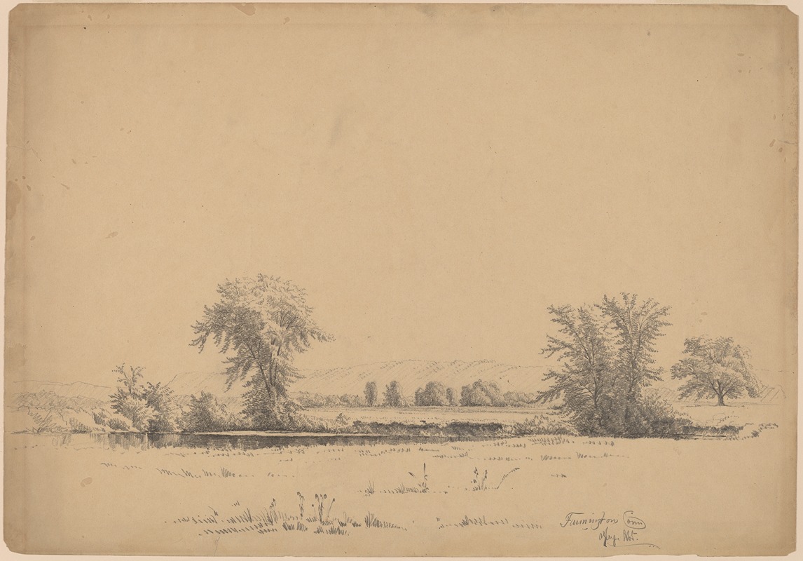 Farmington, Connecticut by Джеймс Ренвик Бреворт, 1865 — digital art print download