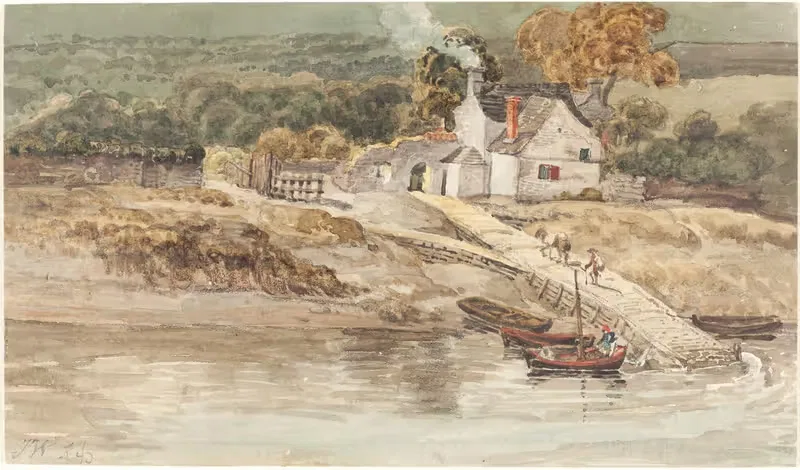 Landing Place near Tintern Abbey — James Ward