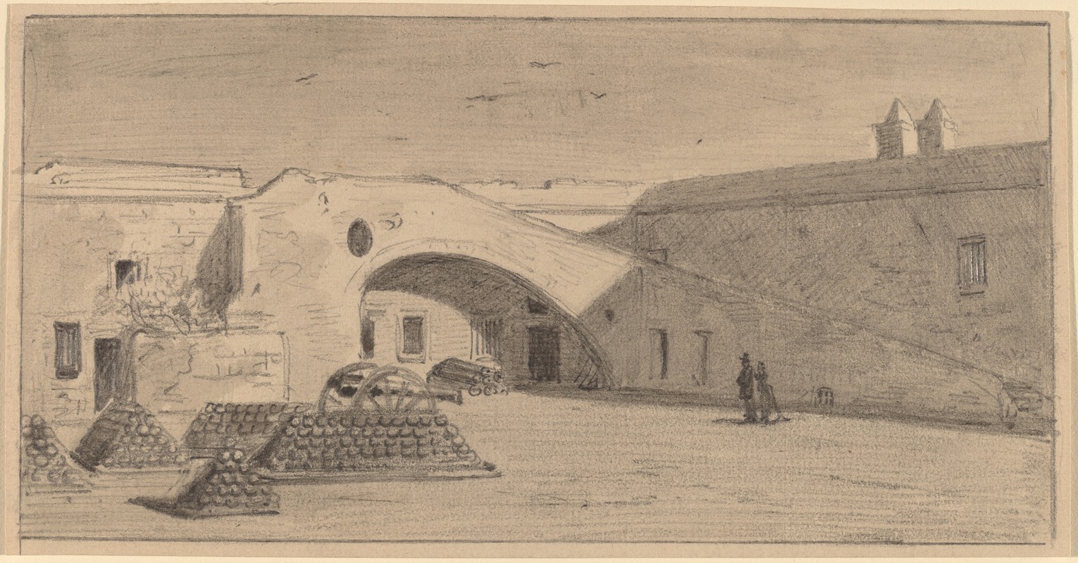 Fort Marion, Florida by James Wells Champney, c. 1874 — digital art print download