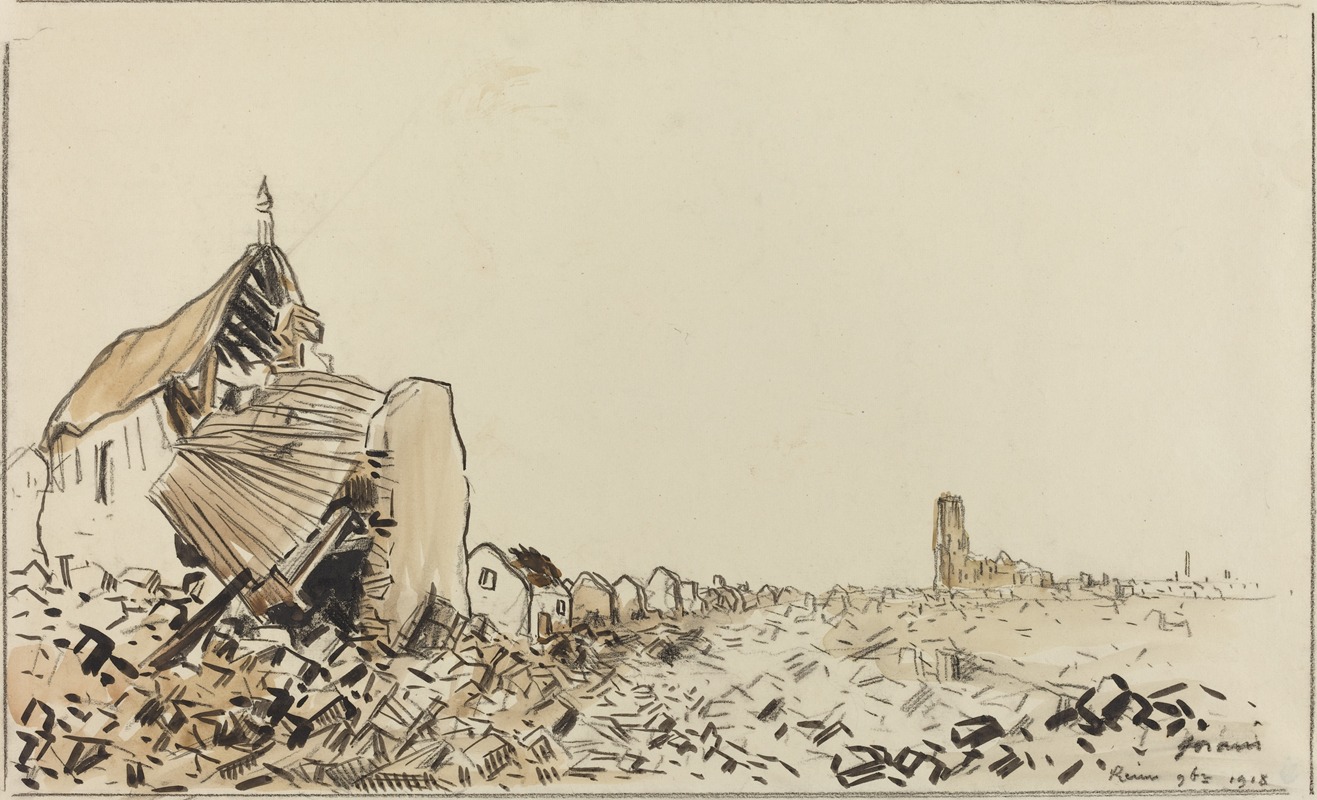 Reims 9bre 1918 by Jean-Louis Forain — digital art print download