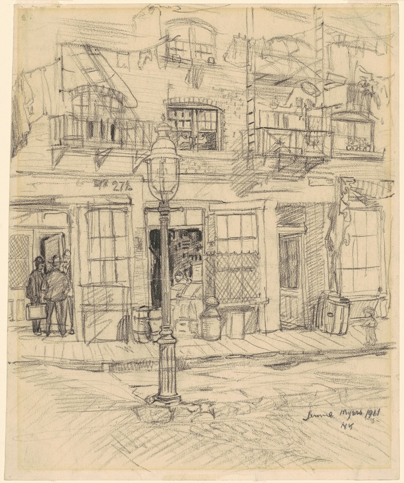 New York Street Scene — Джером Майерс