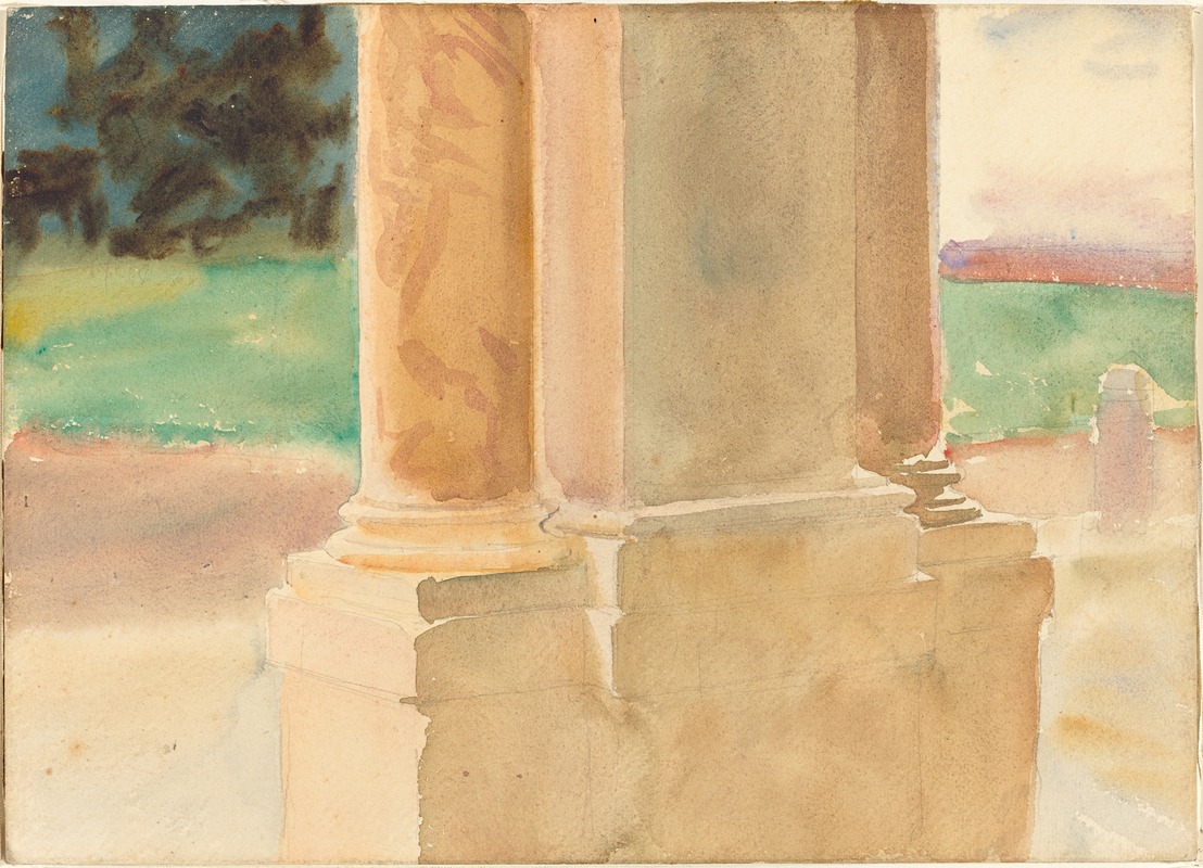 Frascati, Architectural Study by John Singer Sargent, c. 1907 — digital art print download