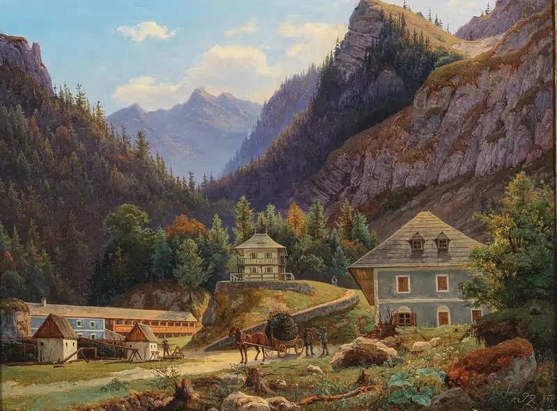 Мотив из Штирии by Иосиф Захрадничек, 1840 — digital art print download