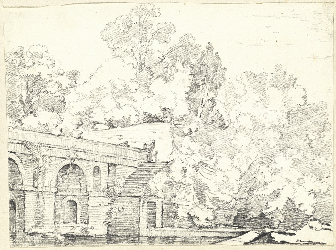 The Fishpond at Villa Madama — Joseph-Marie Vien
