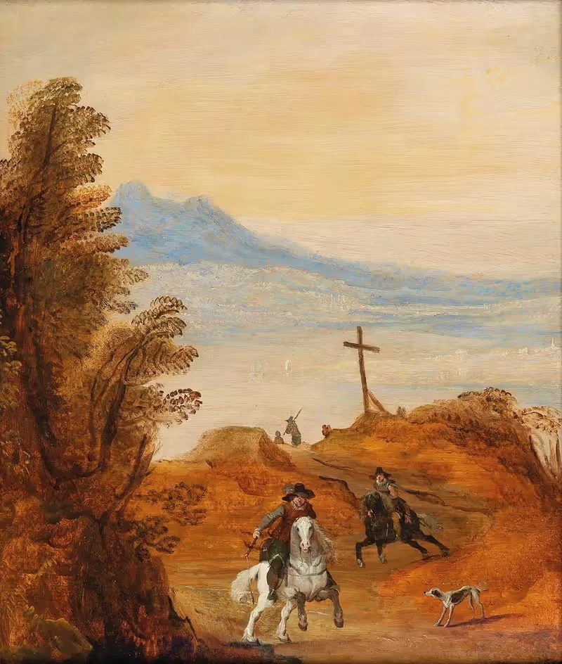 Пейзаж с всадниками by Йос де Момпер — digital art print download