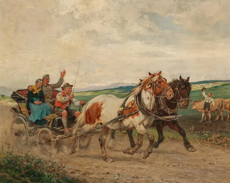 The Homecoming by Julius von Blaas — digital art print download