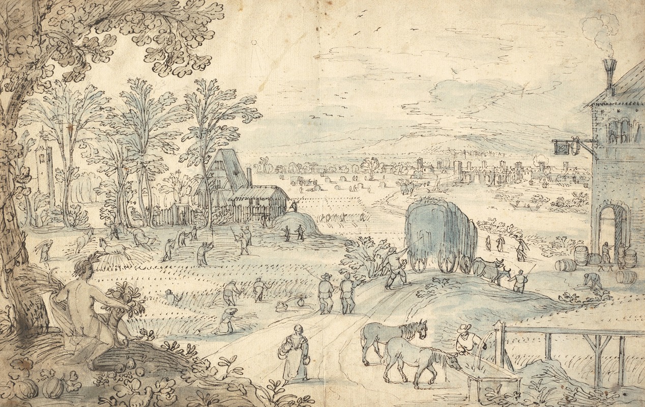 Summer Harvest in an Extensive Landscape — Лодевийк Топут
