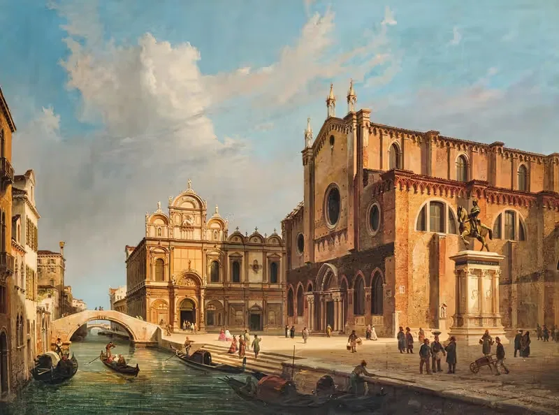 Venice, Campo Santi Giovanni e Paolo — Luigi Querena