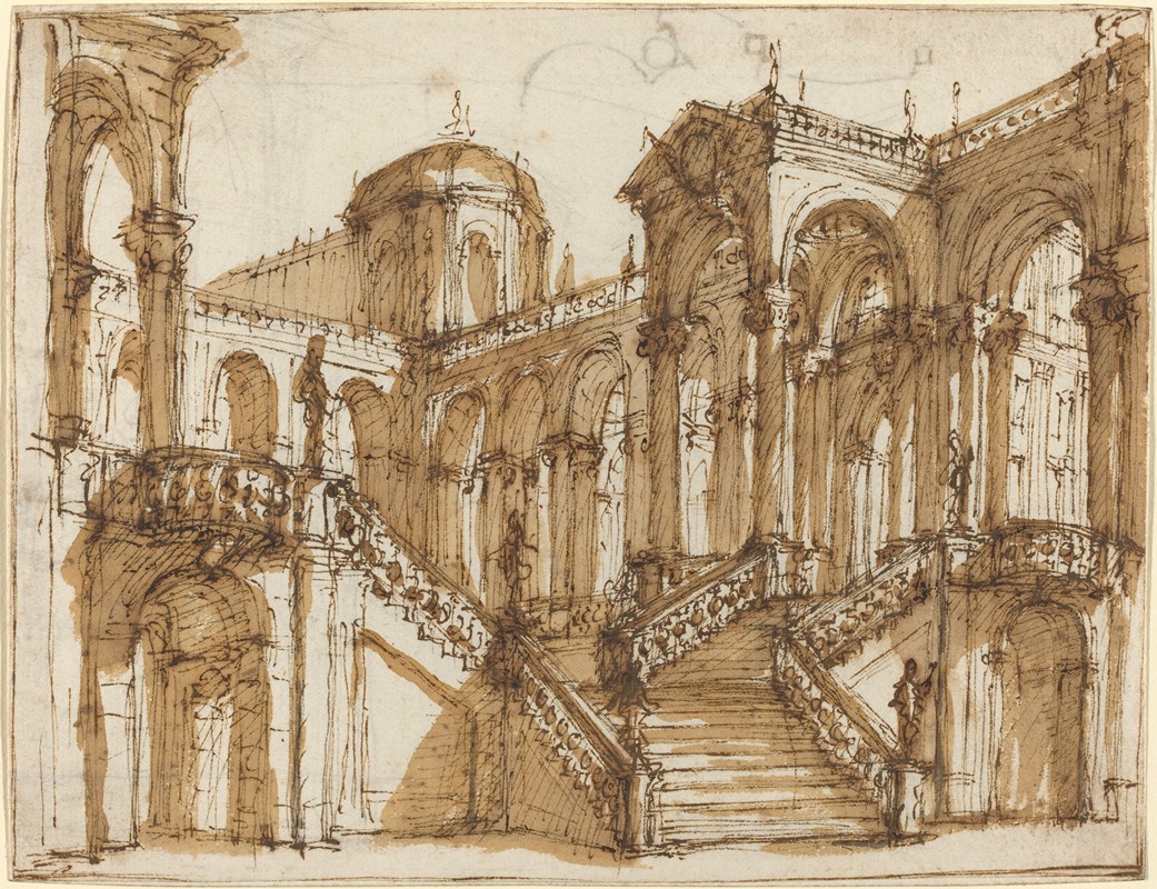 Stage Design by Мауро Антонио Тези, c. 1755 — digital art print download
