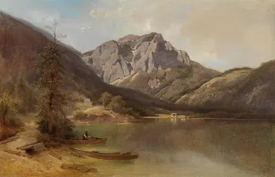 На берегу озера Лангбатсее by Мельхиор Фритш, 1889 — digital art print download