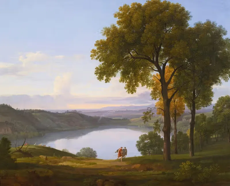 View Of Lake Nemi — Nicolas-Didier Boguet