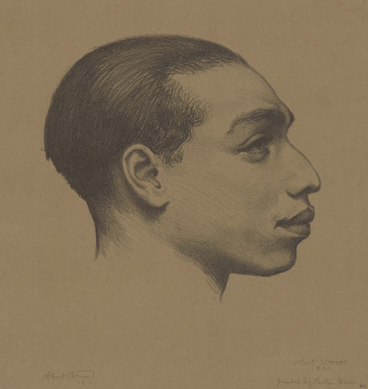 Head of a young Negro — Albert Sterner