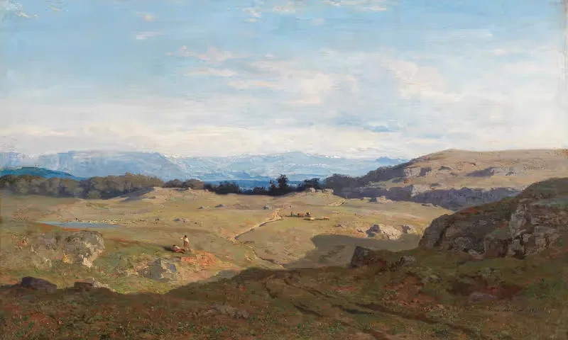 A View of an Alpine Landscape — Pierre Thuillier