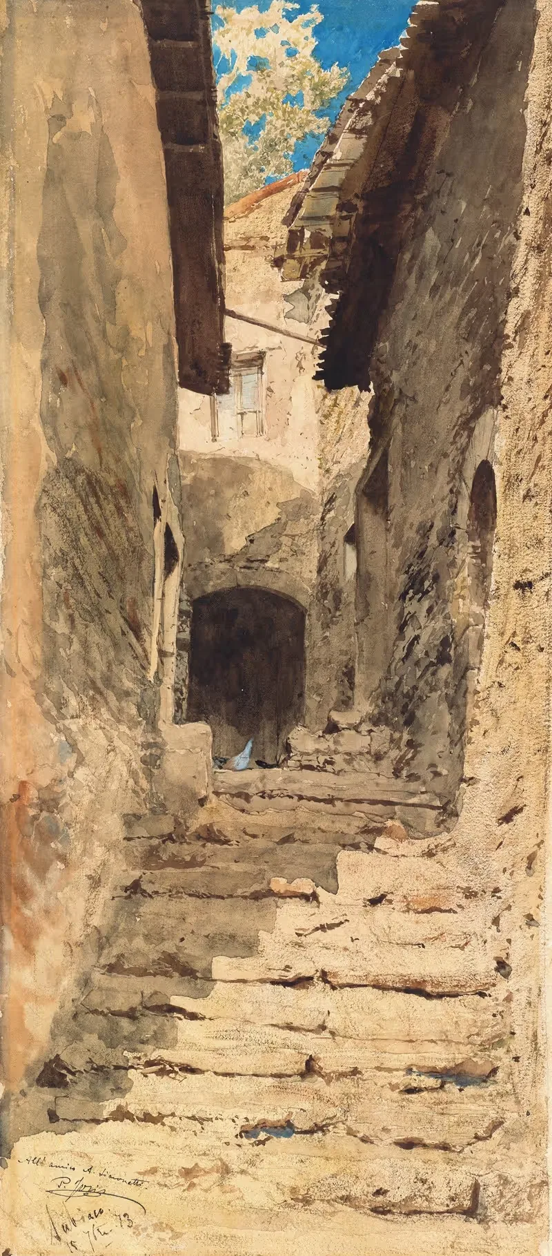 Вид в Субиако by Пио Йорис, 1873 — digital art print download