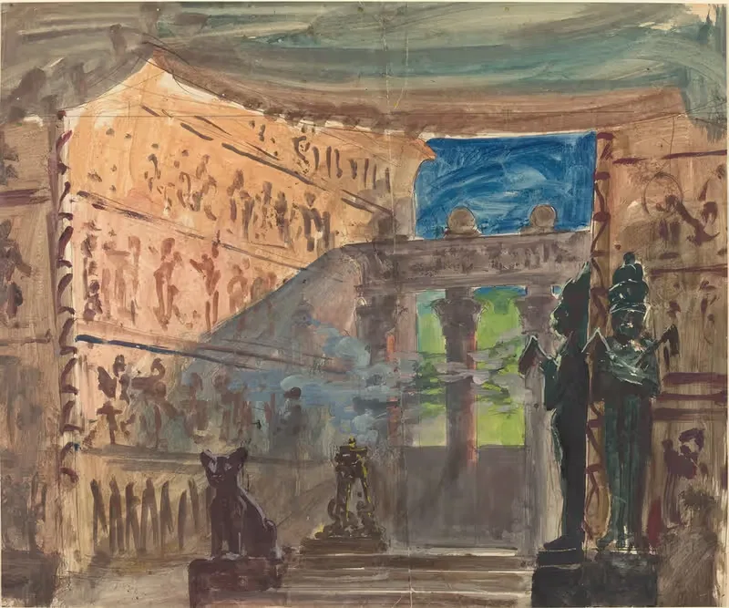 Interior of an Ancient Egyptian Temple — Robert Caney