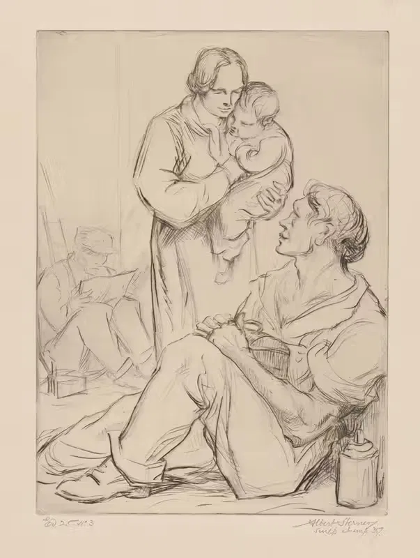 Полдень by Альберт Штернер, 1935 — digital art print download