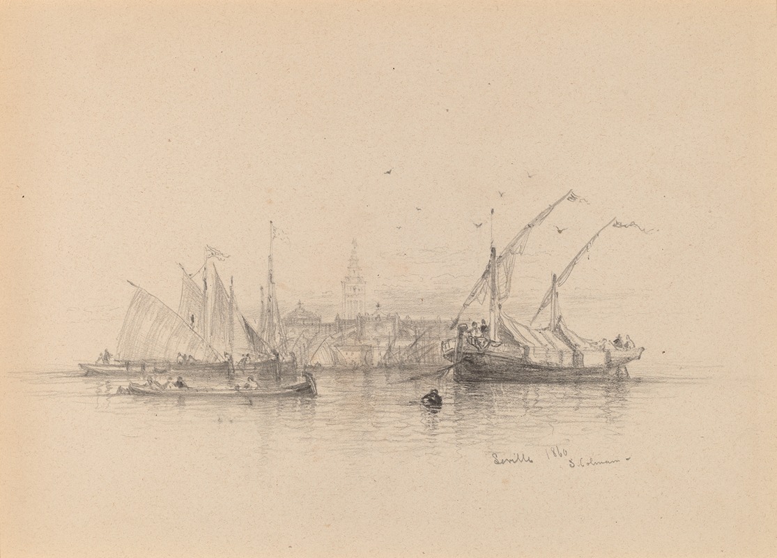 Seville by Самуэль Колман, 1850 — digital art print download